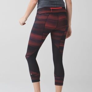 Lululemon Pace Rival Crop Leggings Luxtreme Twisted Dune Alarming Black 4